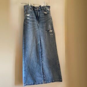 AMERICAN EAGLE Super Stretch Wide Leg Jeans #2282 - Size 12 NWT